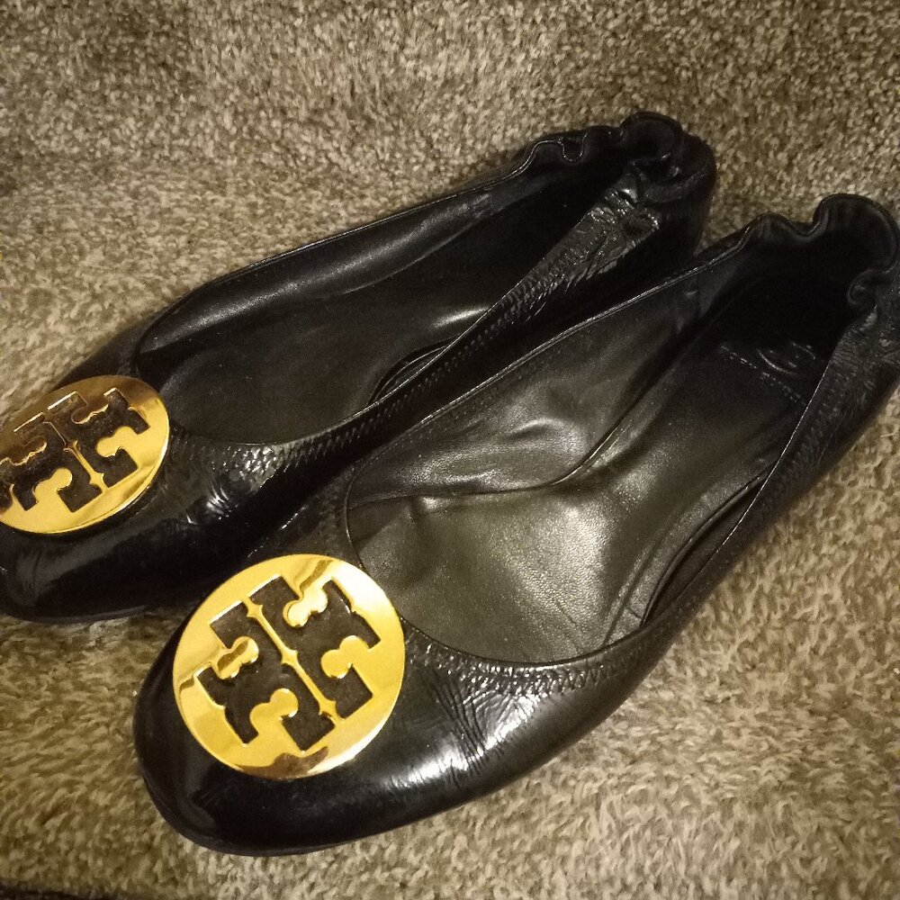 Tory Burch patent leather ballet flats